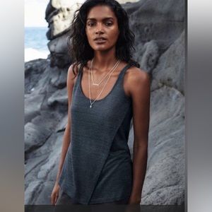 NWT Poetry Layered Linen Jersey Vest, in Ink Navy, U.S. Size 6